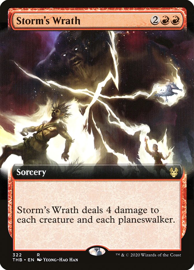 Storm's Wrath (Extended Art) [Theros Beyond Death] | Shuffle n Cut Hobbies & Games