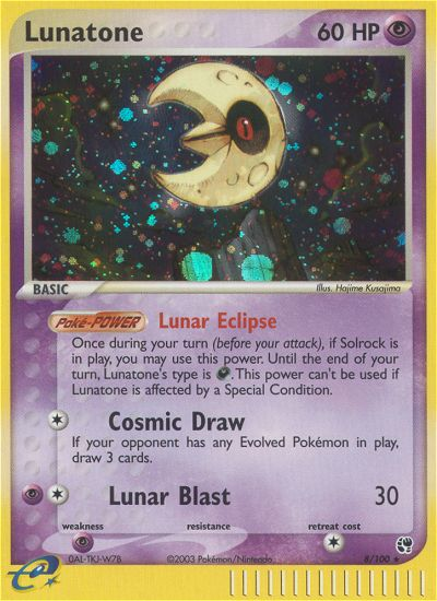 Lunatone (8/100) [EX: Sandstorm] | Shuffle n Cut Hobbies & Games