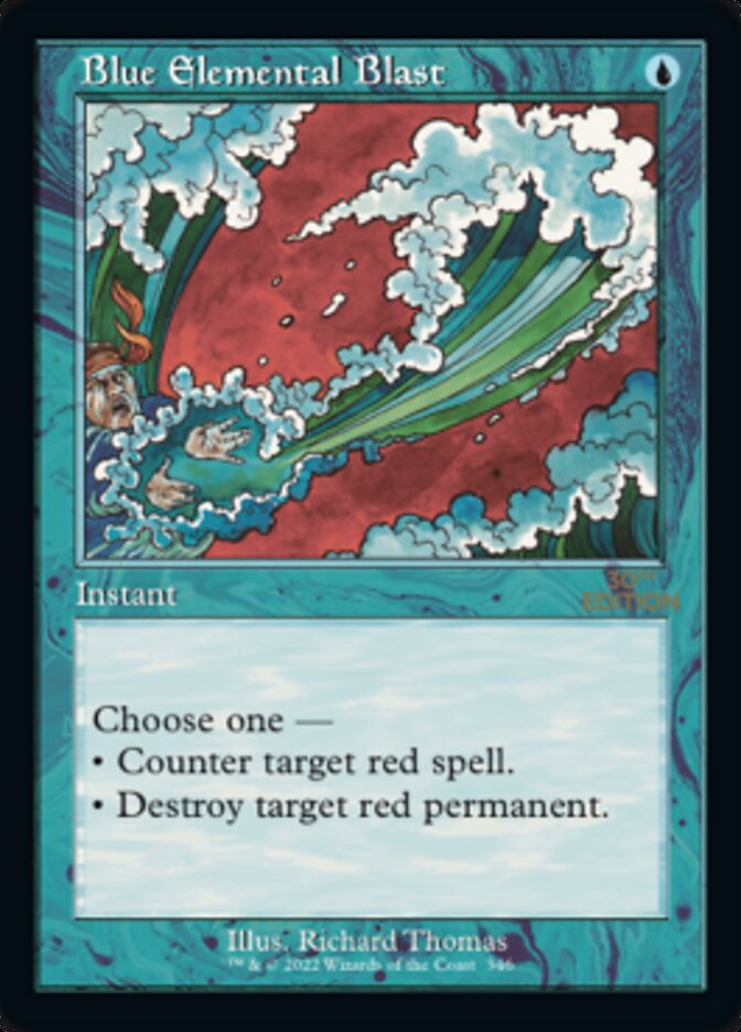 Blue Elemental Blast (Retro) [30th Anniversary Edition] | Shuffle n Cut Hobbies & Games