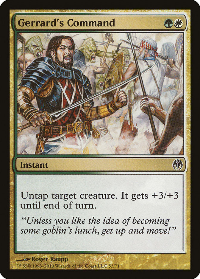 Gerrard's Command [Duel Decks: Phyrexia vs. the Coalition] | Shuffle n Cut Hobbies & Games