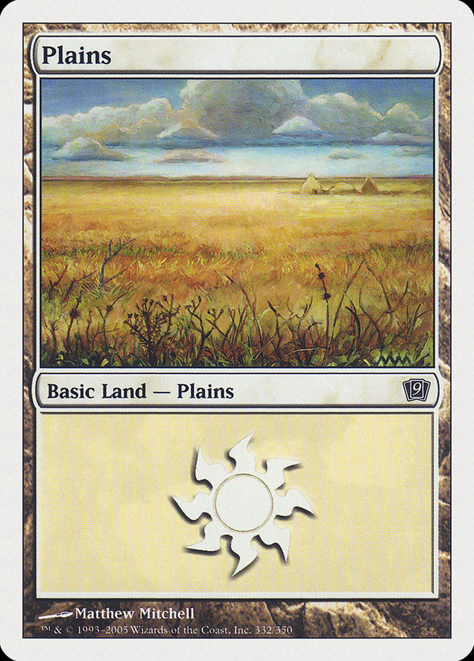 Plains (332) [Ninth Edition] | Shuffle n Cut Hobbies & Games