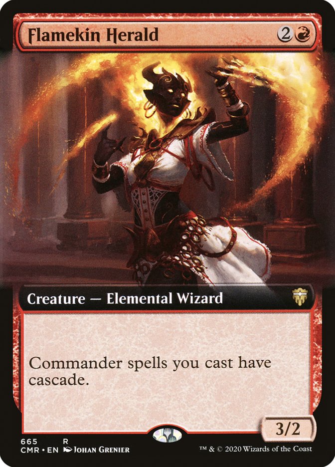 Flamekin Herald (Extended Art) [Commander Legends] | Shuffle n Cut Hobbies & Games