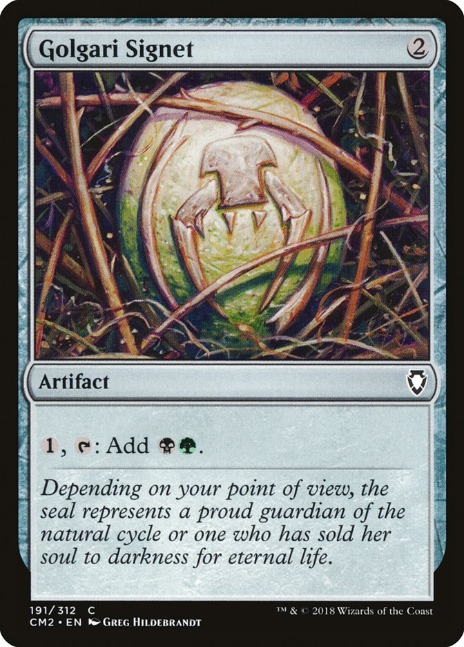 Golgari Signet (191/312) [Commander Anthology Volume II] | Shuffle n Cut Hobbies & Games