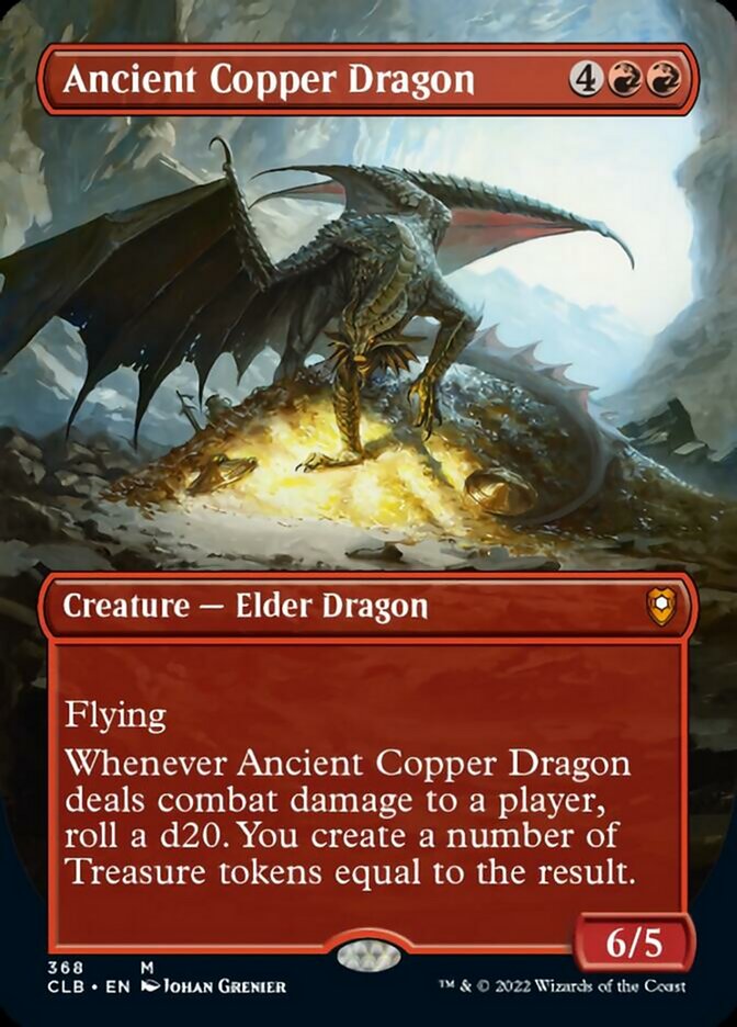Ancient Copper Dragon (Borderless Alternate Art) [Commander Legends: Battle for Baldur's Gate] | Shuffle n Cut Hobbies & Games