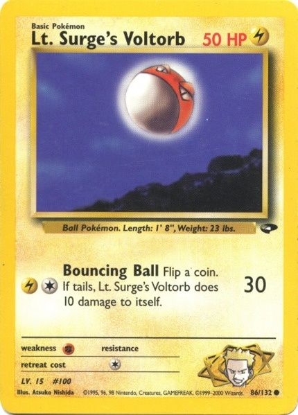 Lt. Surge's Voltorb (86/132) [Gym Challenge Unlimited] | Shuffle n Cut Hobbies & Games