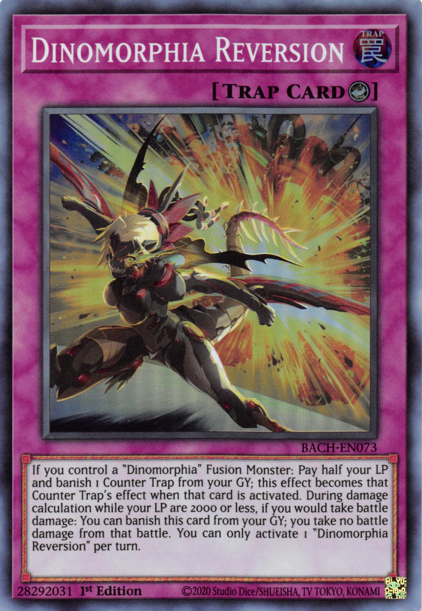 Dinomorphia Reversion [BACH-EN073] Super Rare | Shuffle n Cut Hobbies & Games