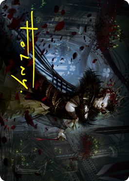 Falkenrath Forebear Art Card (Gold-Stamped Signature) [Innistrad: Crimson Vow Art Series] | Shuffle n Cut Hobbies & Games