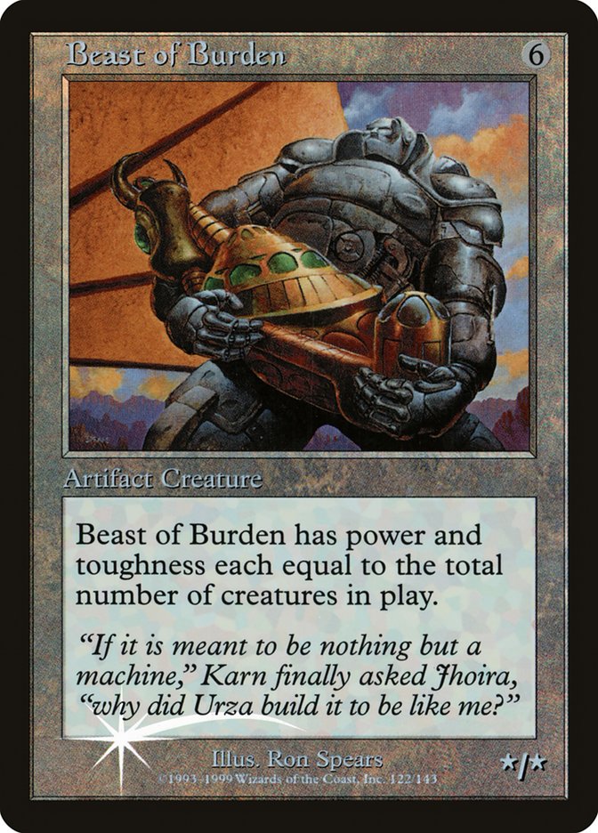 Beast of Burden (Misprinted) [Urza's Legacy Promos] | Shuffle n Cut Hobbies & Games
