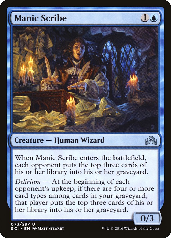 Manic Scribe [Shadows over Innistrad] | Shuffle n Cut Hobbies & Games