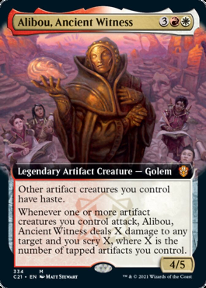 Alibou, Ancient Witness (Extended Art) [Commander 2021] | Shuffle n Cut Hobbies & Games