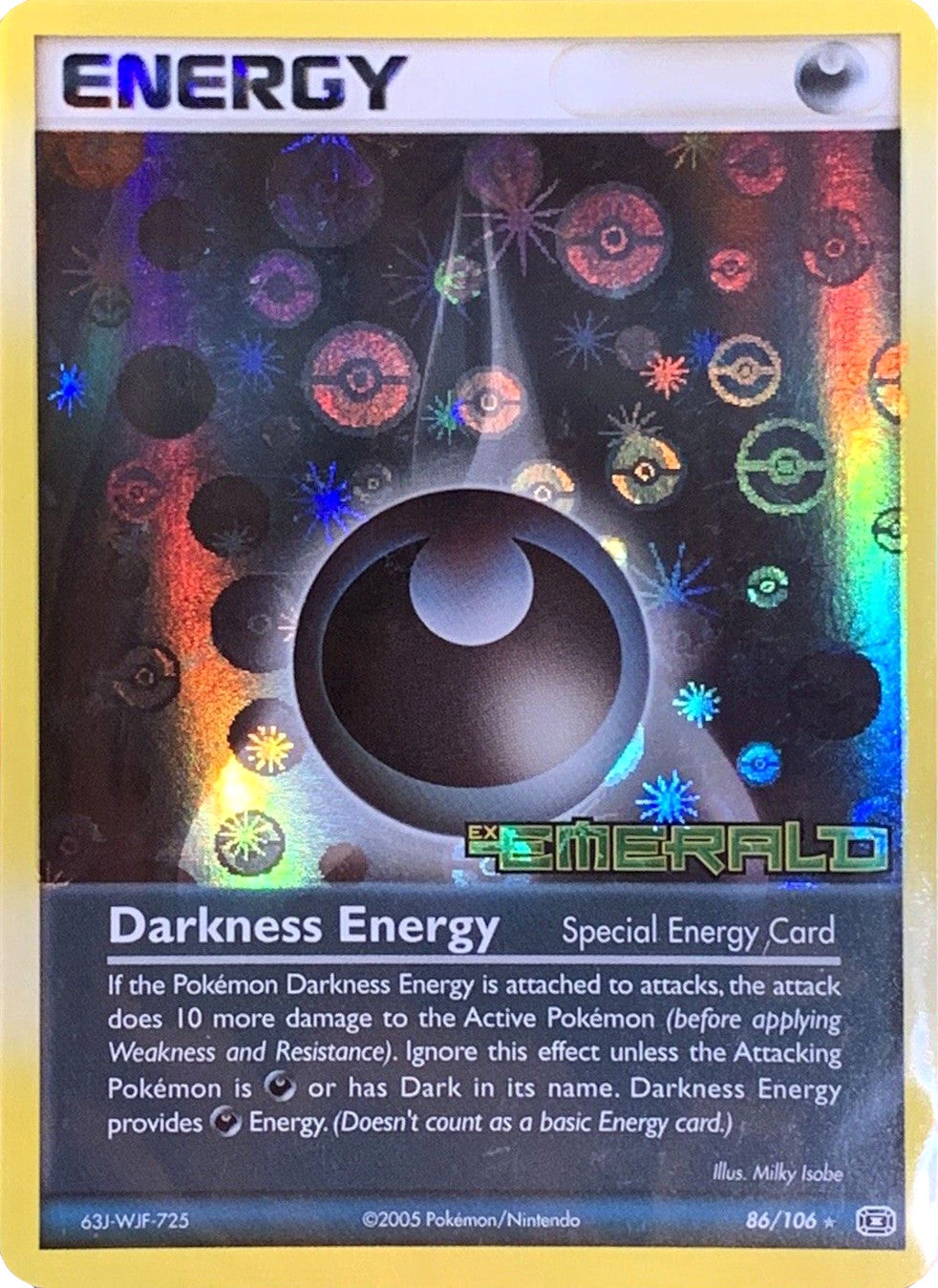 Darkness Energy (86/106) (Stamped) [EX: Emerald] | Shuffle n Cut Hobbies & Games