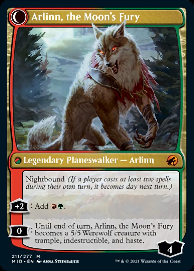 Arlinn, the Pack's Hope // Arlinn, the Moon's Fury [Innistrad: Midnight Hunt] | Shuffle n Cut Hobbies & Games
