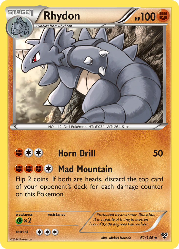 Rhydon (61/146) [XY: Base Set] | Shuffle n Cut Hobbies & Games