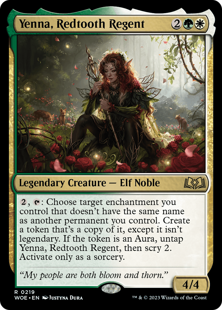 Yenna, Redtooth Regent [Wilds of Eldraine Prerelease Promos] | Shuffle n Cut Hobbies & Games