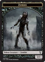 Zombie // Shapeshifter Double-Sided Token [Commander 2018 Tokens] | Shuffle n Cut Hobbies & Games