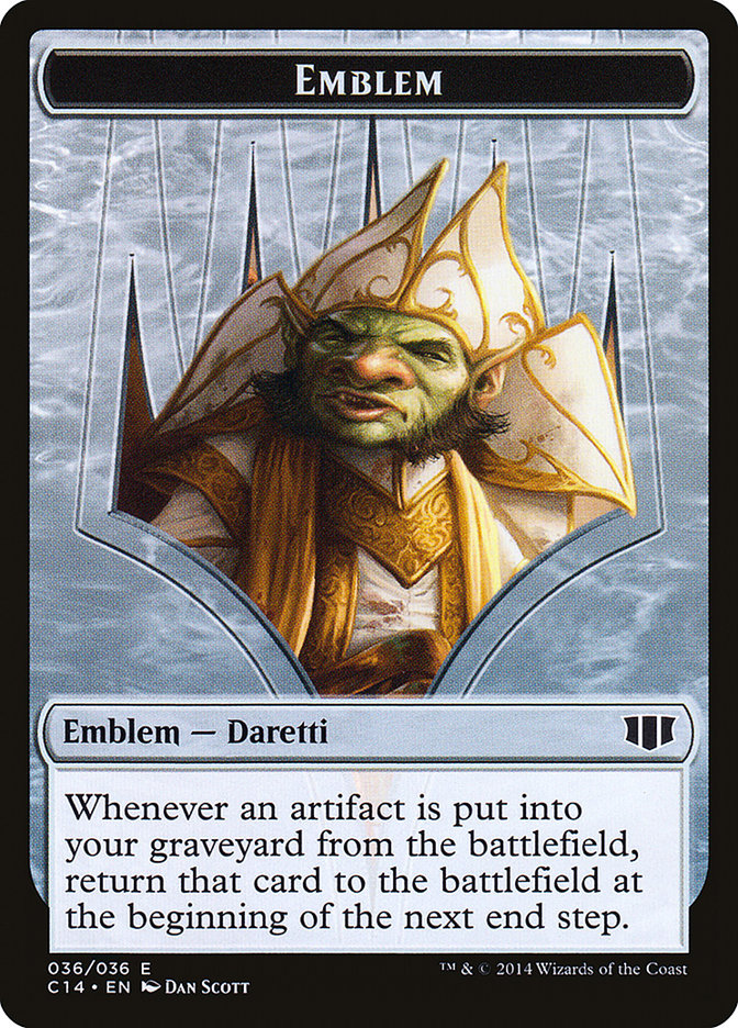 Daretti, Scrap Savant Emblem // Tuktuk the Returned Double-Sided Token [Commander 2014 Tokens] | Shuffle n Cut Hobbies & Games