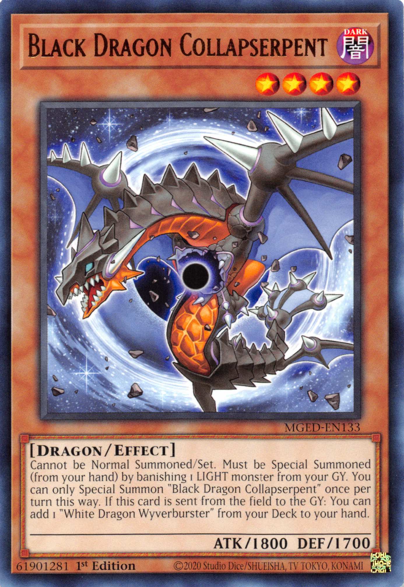Black Dragon Collapserpent [MGED-EN133] Rare | Shuffle n Cut Hobbies & Games