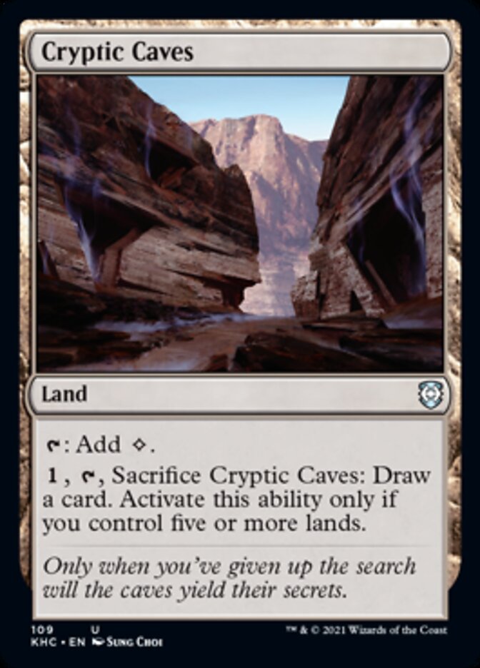 Cryptic Caves [Kaldheim Commander] | Shuffle n Cut Hobbies & Games