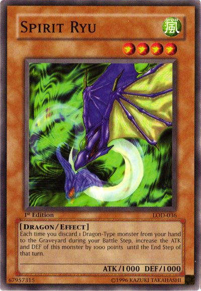 Spirit Ryu [LOD-036] Common | Shuffle n Cut Hobbies & Games