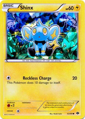 Shinx (43/99) (Cracked Ice Holo) (Blister Exclusive) [Black & White: Next Destinies] | Shuffle n Cut Hobbies & Games