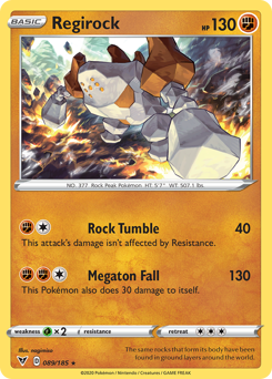 Regirock (089/185) [Sword & Shield: Vivid Voltage] | Shuffle n Cut Hobbies & Games