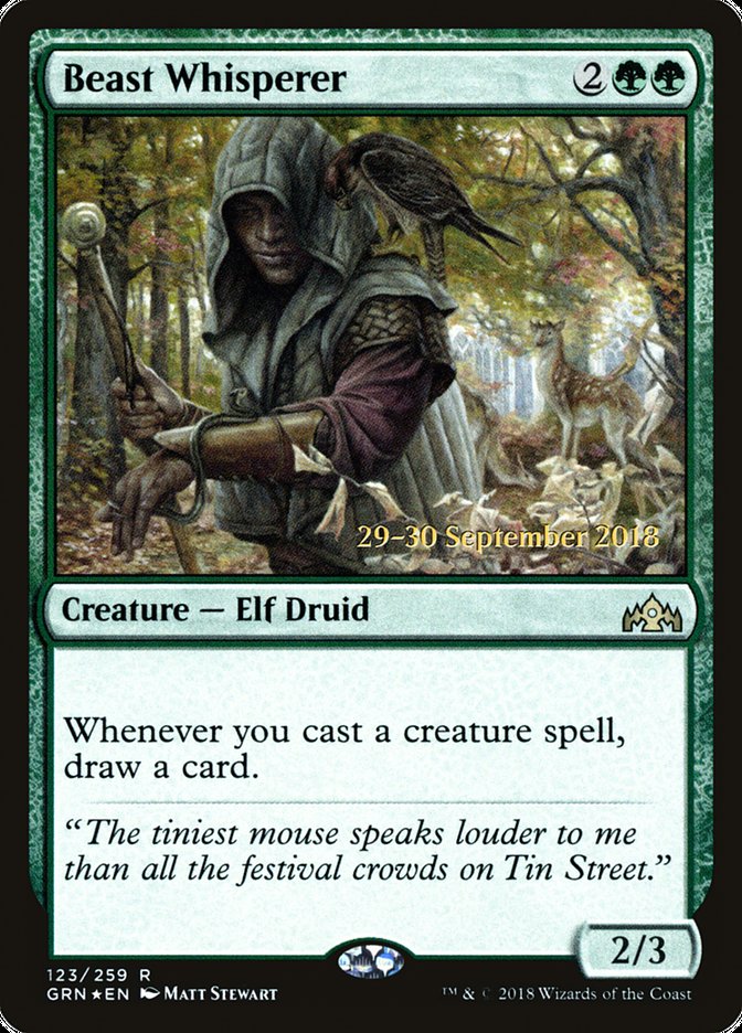 Beast Whisperer [Guilds of Ravnica Prerelease Promos] | Shuffle n Cut Hobbies & Games