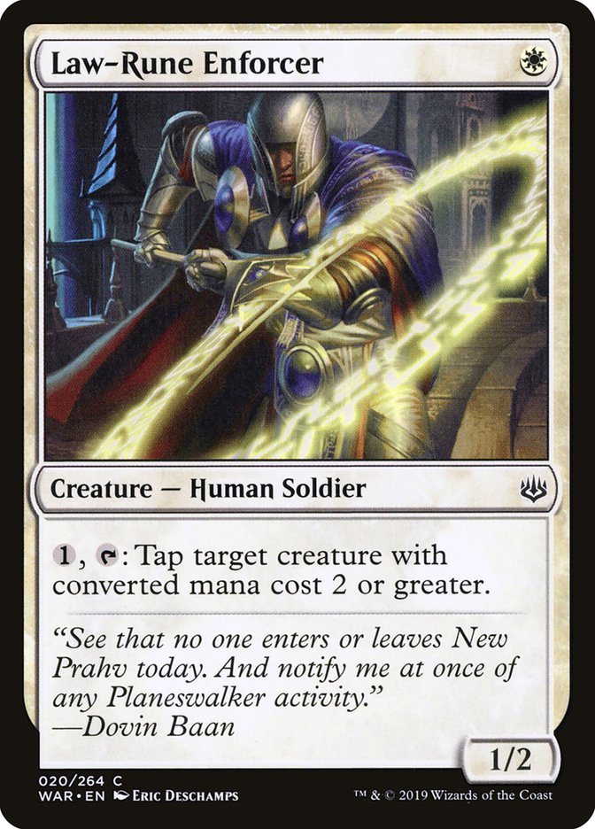 Law-Rune Enforcer [War of the Spark] | Shuffle n Cut Hobbies & Games