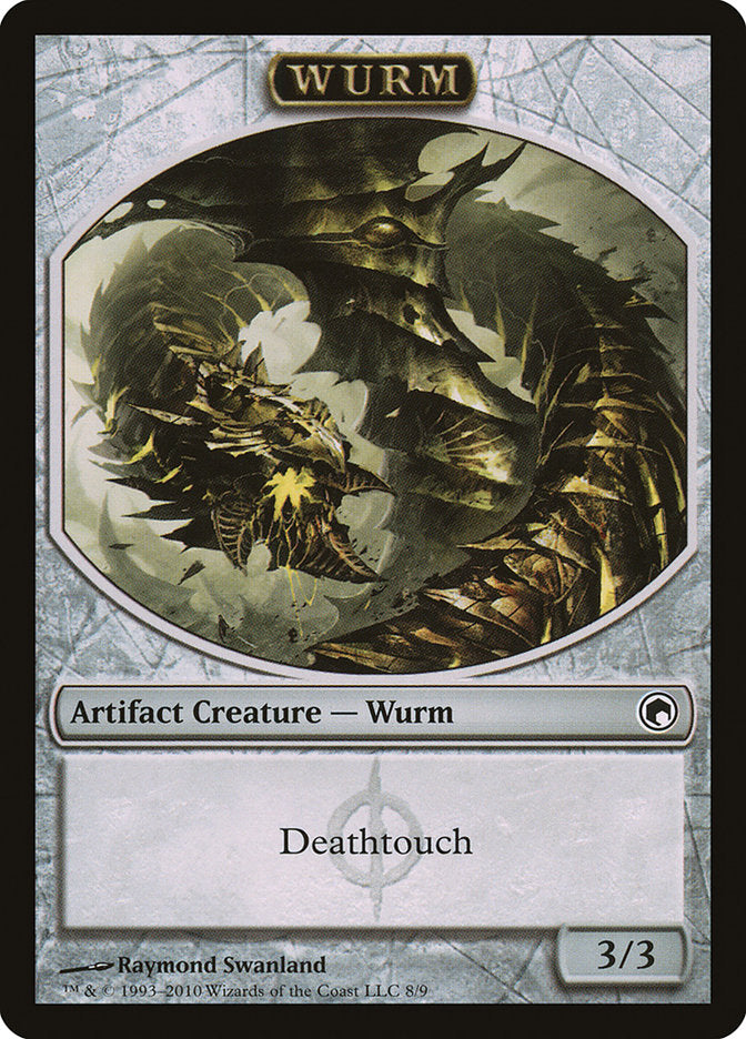 Wurm Token (8/9) [Scars of Mirrodin Tokens] | Shuffle n Cut Hobbies & Games