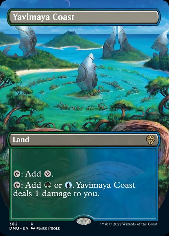 Yavimaya Coast (Borderless Alternate Art) [Dominaria United] | Shuffle n Cut Hobbies & Games