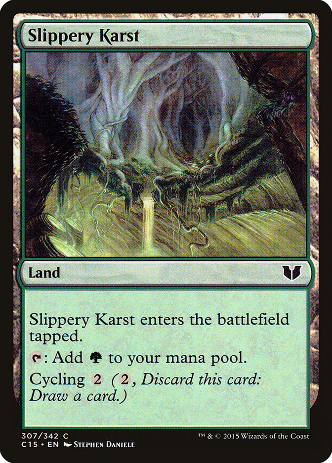 Slippery Karst [Commander 2015] | Shuffle n Cut Hobbies & Games