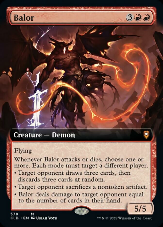 Balor (Extended Art) [Commander Legends: Battle for Baldur's Gate] | Shuffle n Cut Hobbies & Games