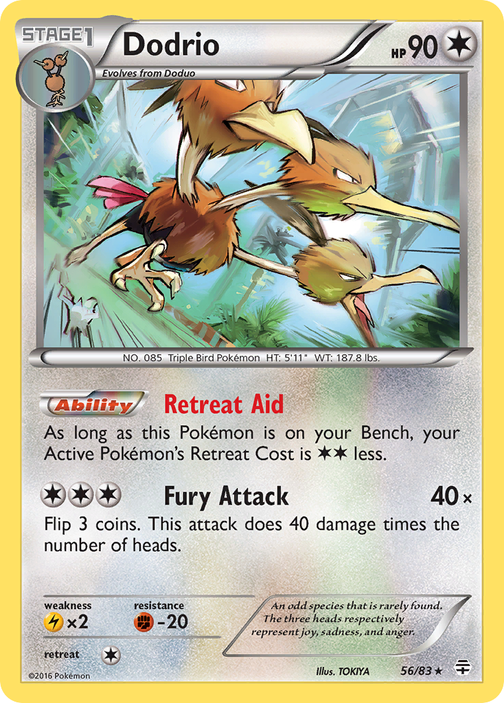 Dodrio (56/83) [XY: Generations] | Shuffle n Cut Hobbies & Games