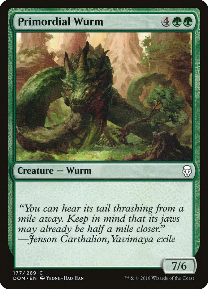 Primordial Wurm [Dominaria] | Shuffle n Cut Hobbies & Games