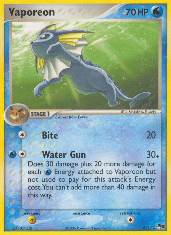 Vaporeon (6/17) [POP Series 3] | Shuffle n Cut Hobbies & Games