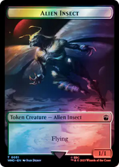 Alien Angel // Alien Insect Double-Sided Token (Surge Foil) [Doctor Who Tokens] | Shuffle n Cut Hobbies & Games