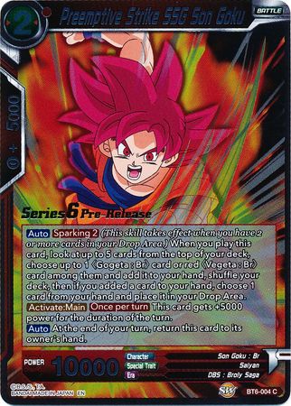 Preemptive Strike SSG Son Goku [BT6-004_PR] | Shuffle n Cut Hobbies & Games