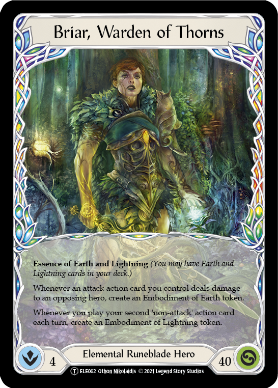 Briar, Warden of Thorns // Titan's Fist [U-ELE062] Unlimited Normal | Shuffle n Cut Hobbies & Games