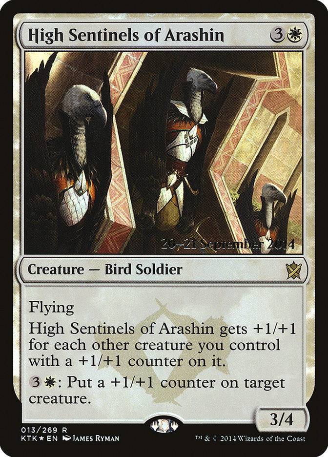 High Sentinels of Arashin [Khans of Tarkir Prerelease Promos] | Shuffle n Cut Hobbies & Games