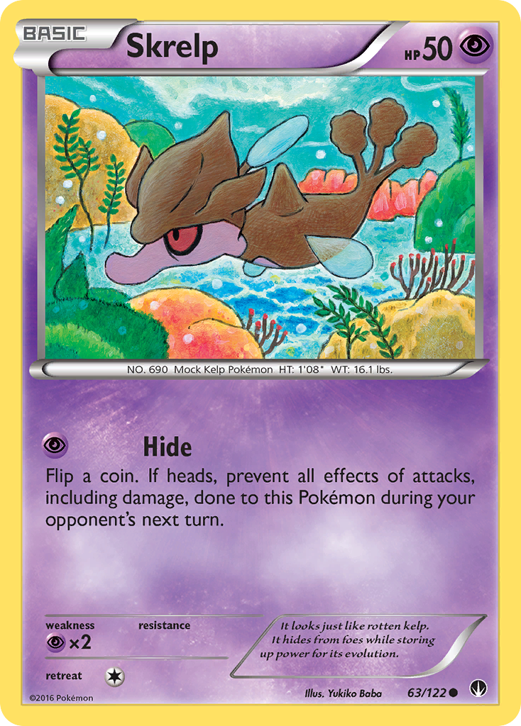 Skrelp (63/122) [XY: BREAKpoint] | Shuffle n Cut Hobbies & Games