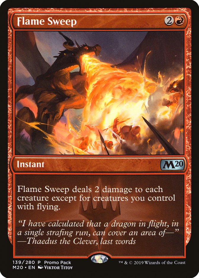 Flame Sweep (Promo Pack) [Core Set 2020 Promos] | Shuffle n Cut Hobbies & Games