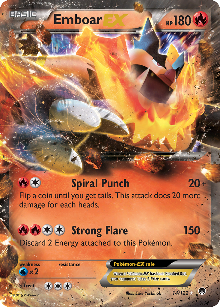 Emboar EX (14/122) [XY: BREAKpoint] | Shuffle n Cut Hobbies & Games