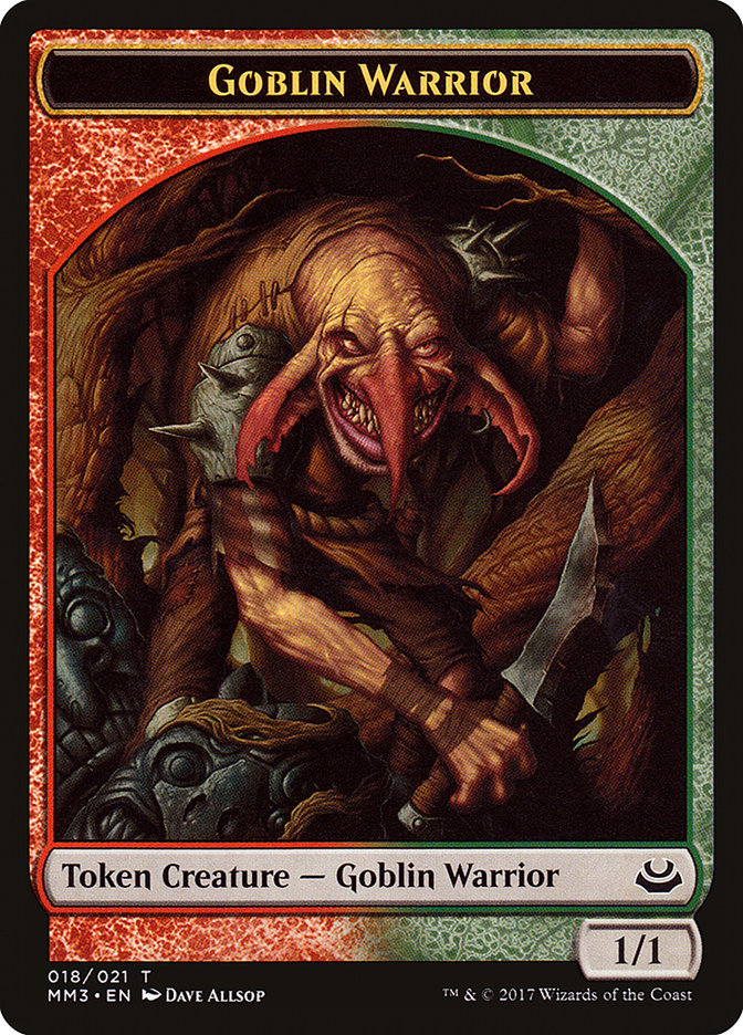 Goblin Warrior Token [Modern Masters 2017 Tokens] | Shuffle n Cut Hobbies & Games