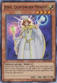 Jenis, Lightsworn Mender [AP05-EN005] Super Rare | Shuffle n Cut Hobbies & Games