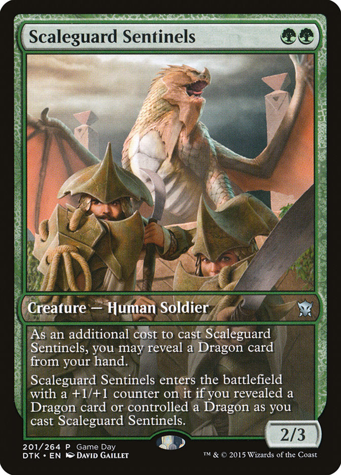 Scaleguard Sentinels (Game Day) [Dragons of Tarkir Promos] | Shuffle n Cut Hobbies & Games