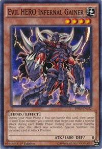 Evil HERO Infernal Gainer [BP03-EN032] Common | Shuffle n Cut Hobbies & Games