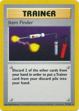 Item Finder (74/102) [Base Set Shadowless Unlimited] | Shuffle n Cut Hobbies & Games