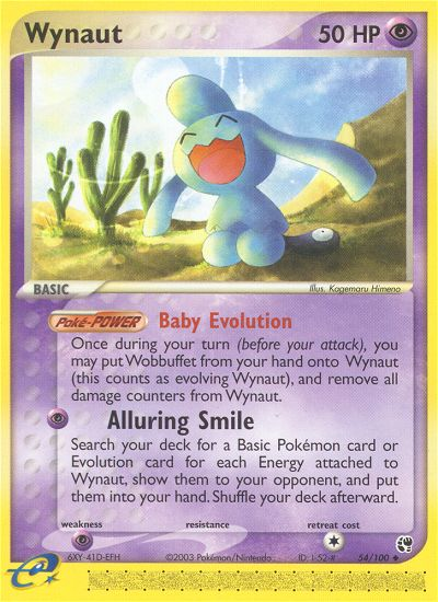 Wynaut (54/100) [EX: Sandstorm] | Shuffle n Cut Hobbies & Games