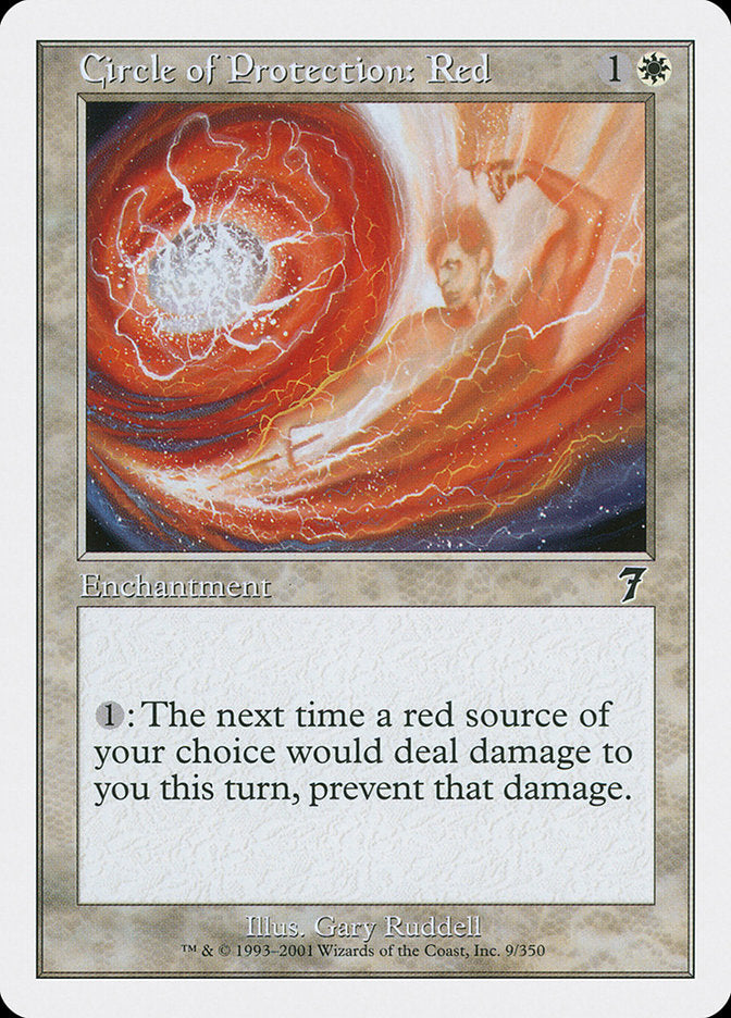 Circle of Protection: Red [Seventh Edition] | Shuffle n Cut Hobbies & Games