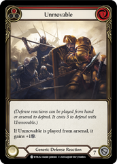Unmovable (Red) [U-WTR212] (Welcome to Rathe Unlimited)  Unlimited Rainbow Foil | Shuffle n Cut Hobbies & Games