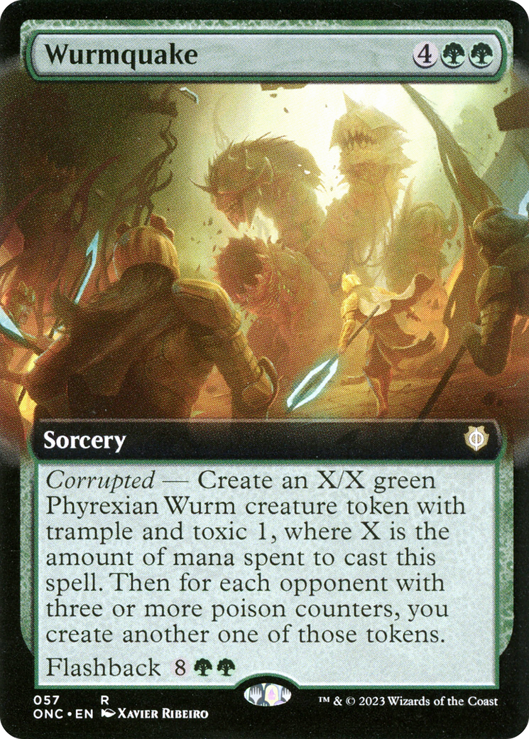 Wurmquake (Extended Art) [Phyrexia: All Will Be One Commander] | Shuffle n Cut Hobbies & Games